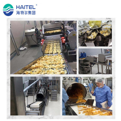 Padaria automática que faz a batata Chips Production Line 200kg/H do composto da máquina
