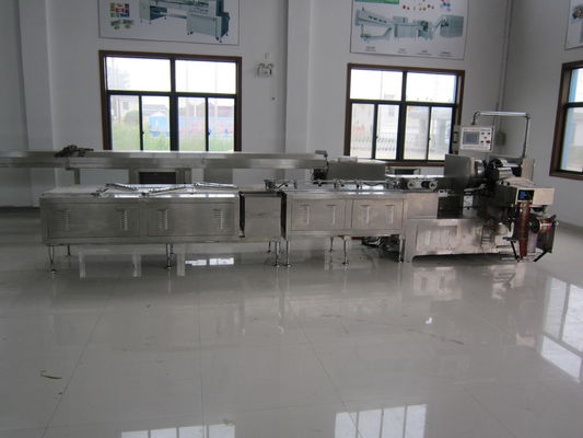Máquina de envolvimento horizontal do bloco do fluxo do chocolate automático completo para a fábrica
